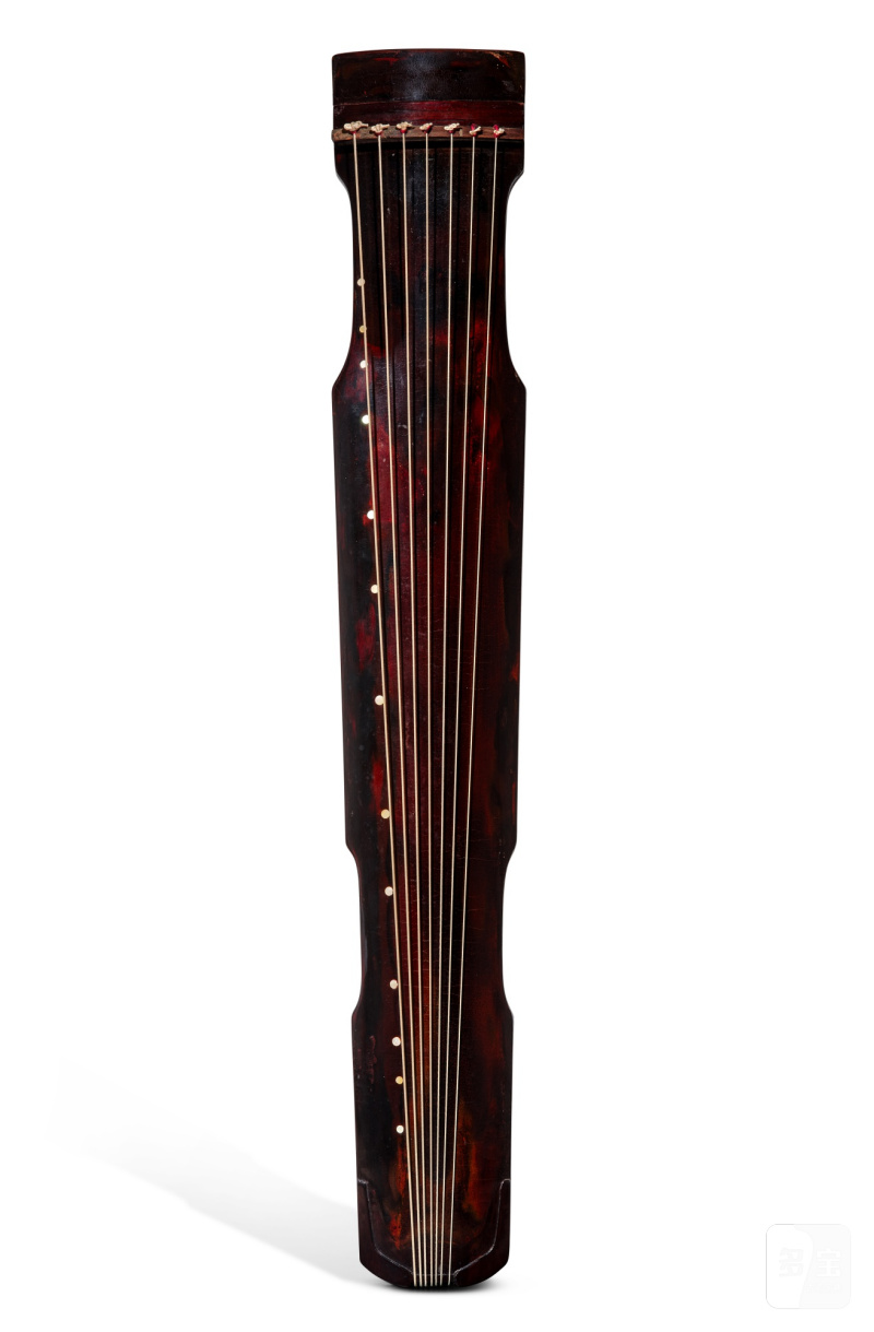 A brown-lacquered Confucius-style guqin, xiqin, Late Ming - early Qing dynasty | 明末清初 栗殼漆仲尼式膝琴 - 图1